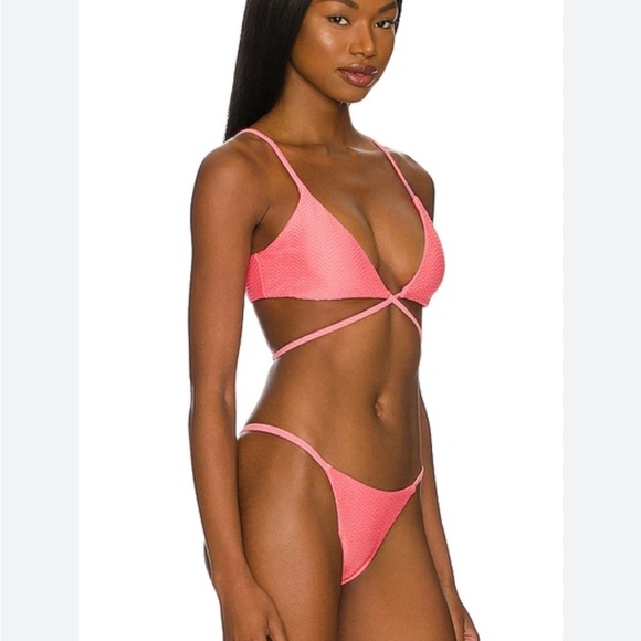 NWT Monday Swimwear azalea pink bikini - Picture 5 of 10